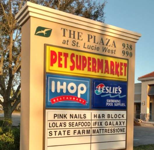 The plaza - Pole Signs